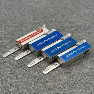 Vintage Schick Razor Blade Dispenser Bundle Plus Platinum Super Chromium USA